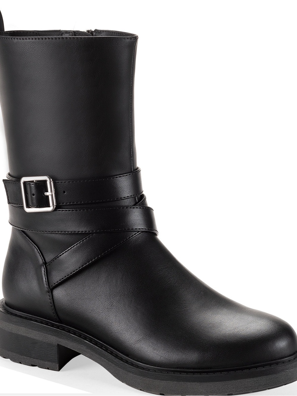 Women's Style & Co Torrinn Block Heel Booties Black Ankle Boots Size 5.5
